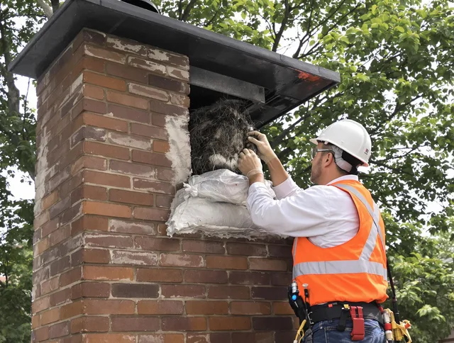Humane removal of debris and animals by New Franklin Chimney Sweep in New Franklin, OH
