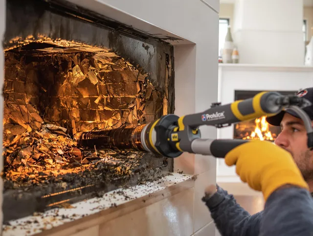 Professional chimney cleaning by New Franklin Chimney Sweep in New Franklin, OH