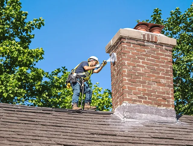 New Franklin Chimney Sweep performing an inspection with advanced tools in New Franklin, OH