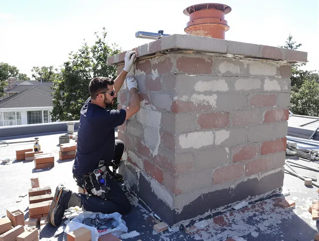 Advanced chimney repair process by New Franklin Chimney Sweep in New Franklin, OH